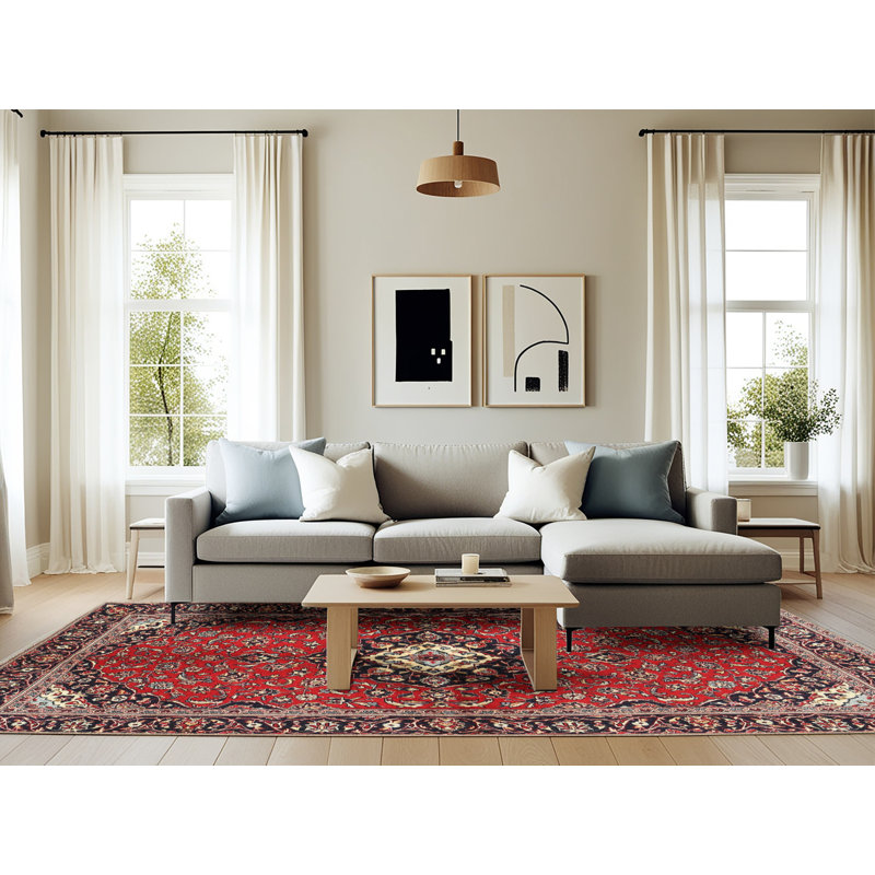 Oriental Indoor Rug, Rectangle 6' x 9'