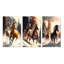 «Wild Horses Galoping Winter Scene I», 3 pièces sur toile-1588385511-1588385510