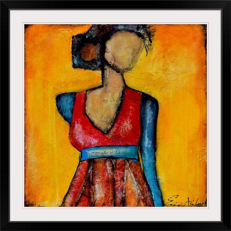 «Wishes» par Frisco, reproduction d'art, Cadre noir, H 24 po x l 24 po x P 1 po