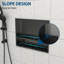 Double tablette de niche en acier inoxydable 19 po x 15 po, bronze industriel