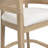 Kyra 5-Piece Mid-Century Modern Rubberwood Counter Bar Set With Upholstered Rattan Arm Stools-122903986-122903983