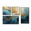 Teal Ocean Spiral III - Art mural moderne 4 pièces-1125075844-1125075845