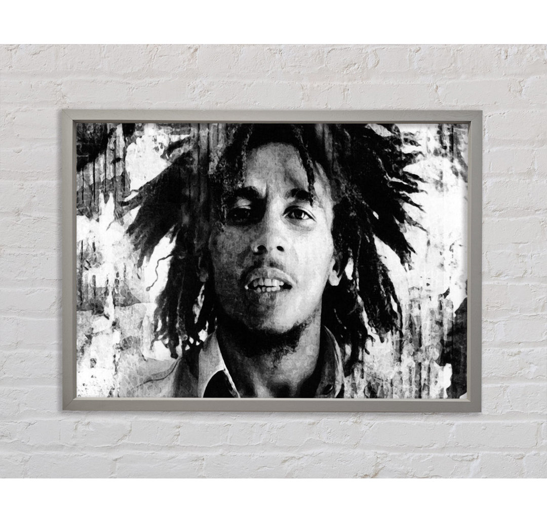 Bob Marley Redemption Song - Einzelner Bilderrahmen Kunstdrucke auf Leinwand