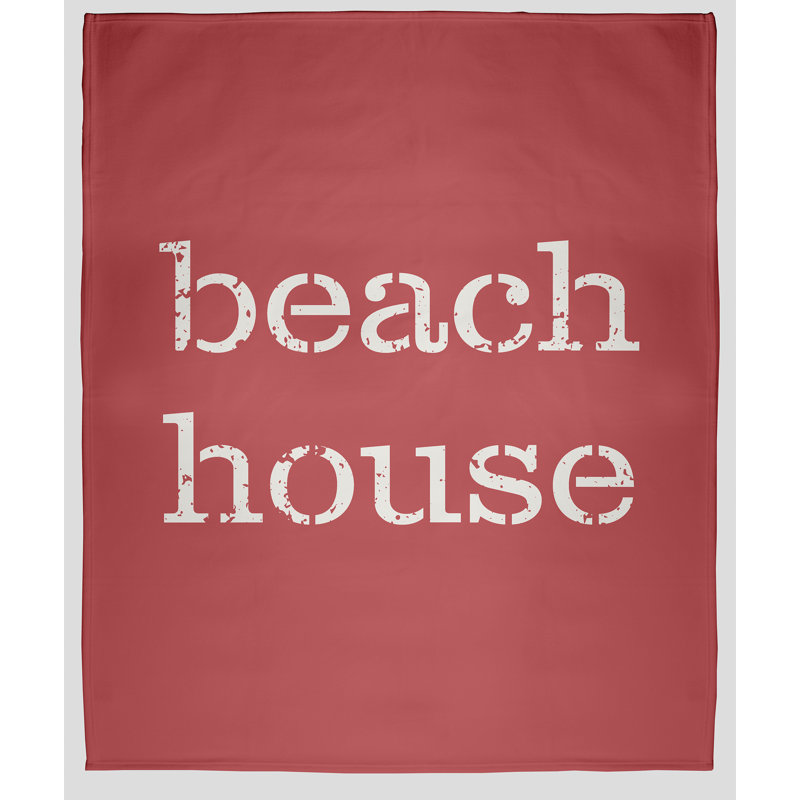 Couverture polaire Beach House, L 30 po x L 40 po, Rouge Ligonberry