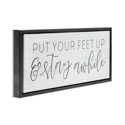 Cadre flottant Put Your Feet Up, design Lux + Me Designs
