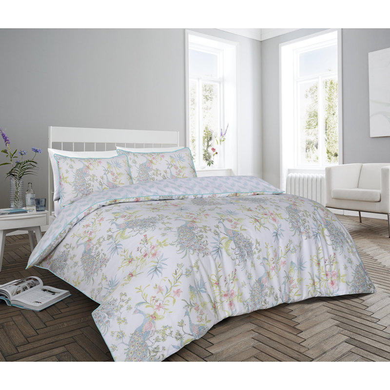 Bobb Floral Duvet Cover Set with Pillowcases, Super King - 2 Standard Pillowcases