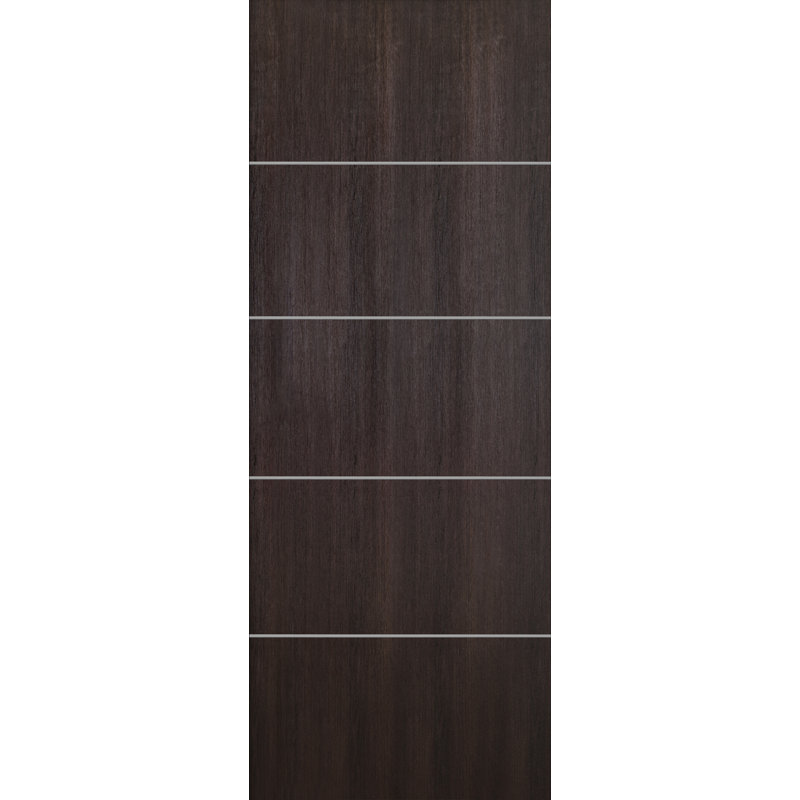 Dalle de porte intérieure standard en bois manufacturé Optima 4H, L 31,75 po x H 79,37 po, Veralinga Oak