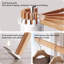 Séchoir à vêtements pliable en bois, trépied, 16 poteaux pour la lessive, support rétractable et pliable sur pied, intérieur et extérieur, style moderne minimaliste