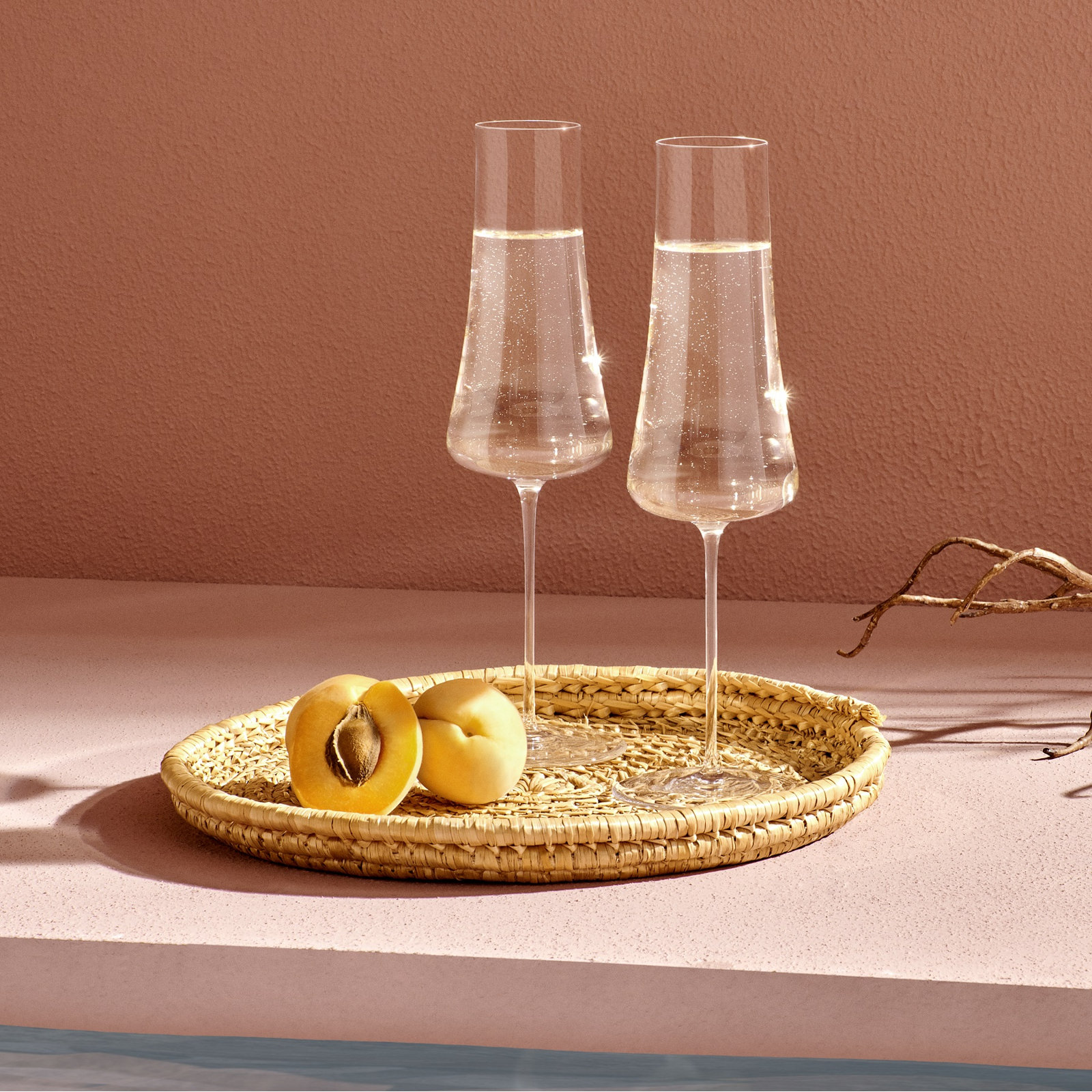 Stem Zero Crystal Champagne Flute