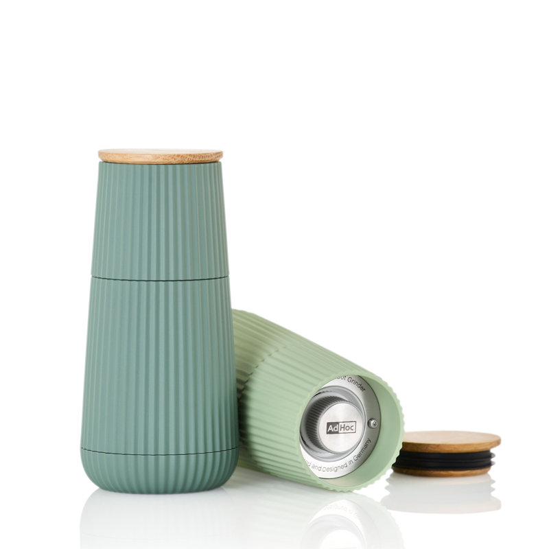 Adhoc Scape Salt & Pepper Mill Set Black and White, Black/White