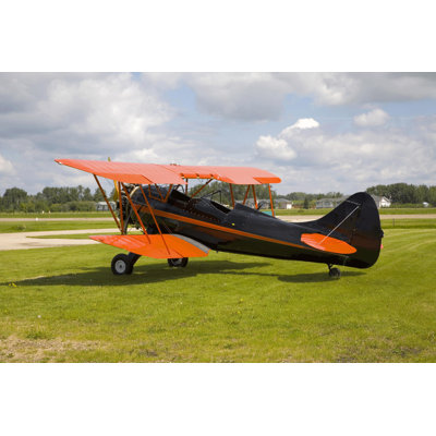 Adhésif décoratif rétro Biplane III
