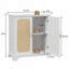 Armoire décorative en rotin avec grand rangement et utilisation multifonctionnelle pour les intérieurs de style bohémien