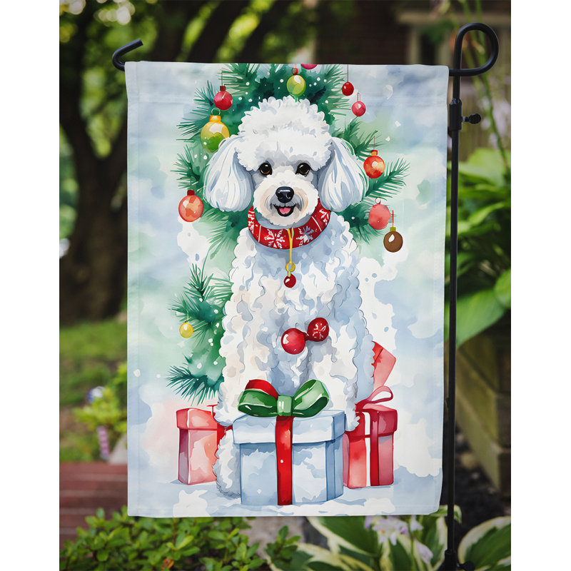 Polyester double face Noël, H 15,5 po x l 11,25 po