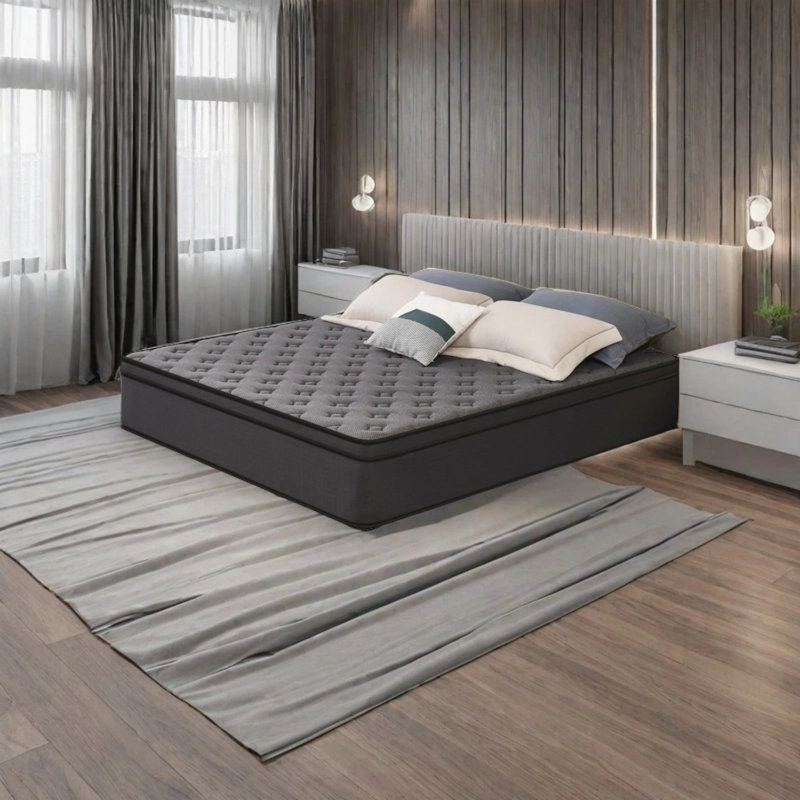 Matelas hybride mi-ferme en mousse viscoélastique gélifiée 12 po , Roi