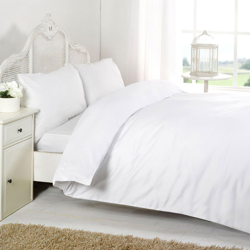 100% Egyptian-Quality Cotton 200 Thread Count Extra Deep Fitted Sheet, Single (3'), White