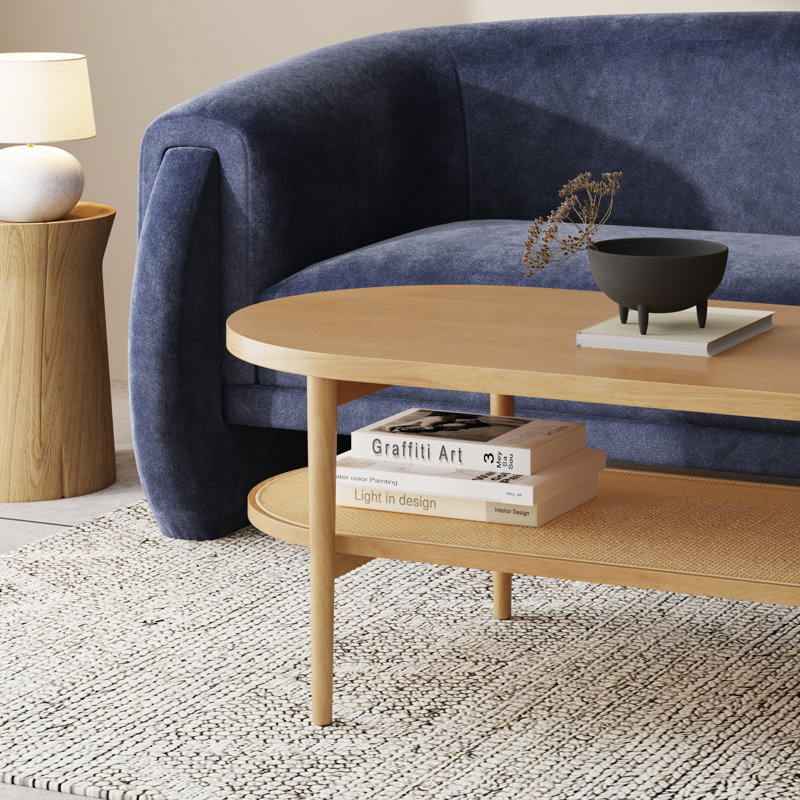 Single Coffee Table, Warm Pine