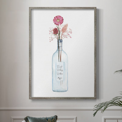 Reproduction encadrée de vodka Frost Valley - bois massif 46549