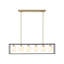 Helena 6-Light Frosted Glass Globe Linear Chandelier