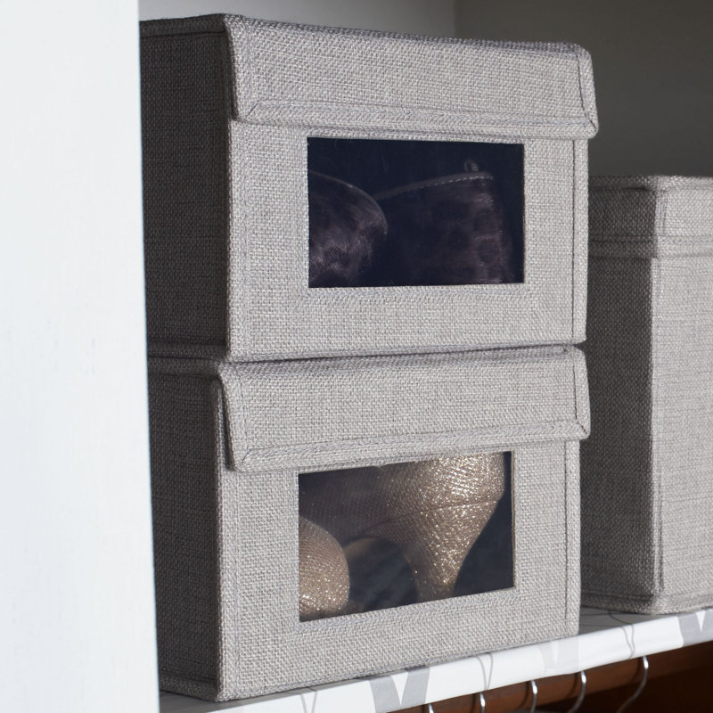 Stackable Shoe Storage Box, Silver