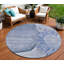 Tapis rond 8 po Indigo