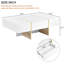Table de canapé rectangulaire moderne à rangement multiple en bois doré-1975164231