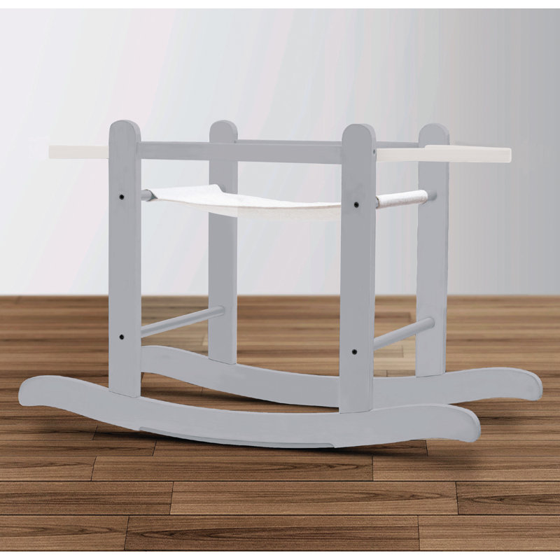 Chester Rocking Moses Basket Stand, Dove Grey