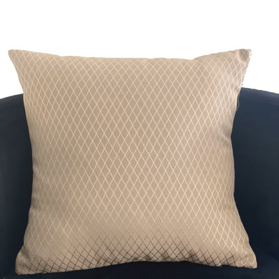 Plutus Diamond Cascade Brown Geometric Luxury Outdoor Throw Pillow