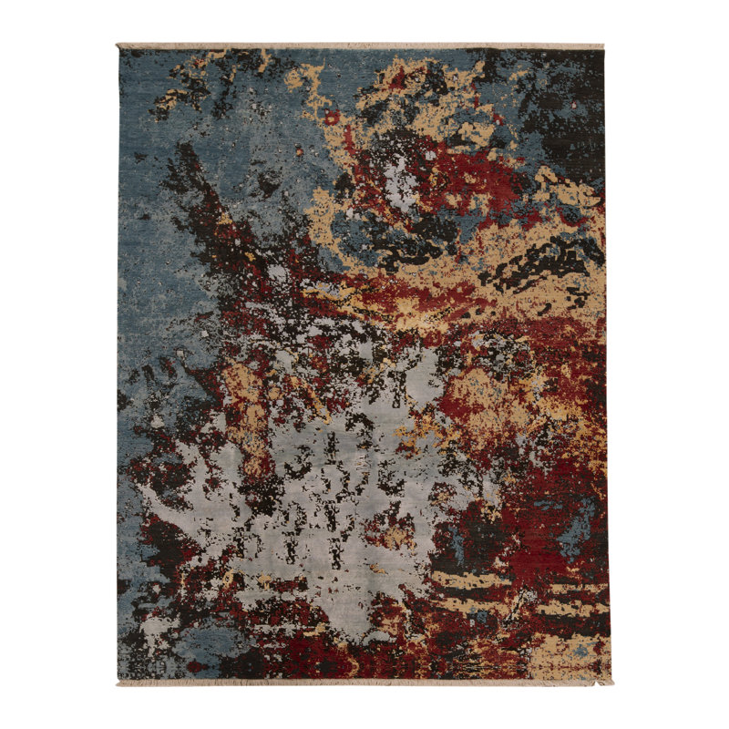 Area Rug in Rust