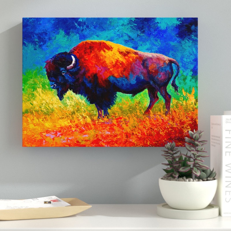 «Master of His Herd», reproduction sur toile, H 14 po x l 19 po x P 2 po