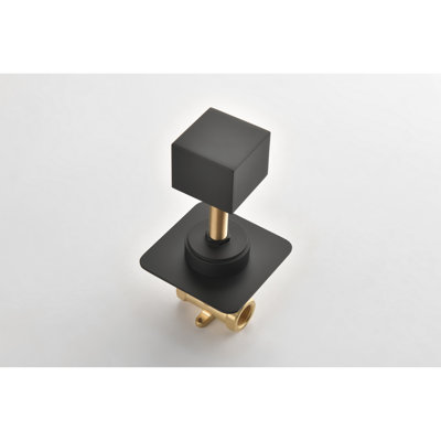 Adjustable Brass Handle Valve - 3/4" Cast Metal Rust & Corrosion Resistance Matt Black 3.54 In. X 1.81 Lb Shower 2.27 In