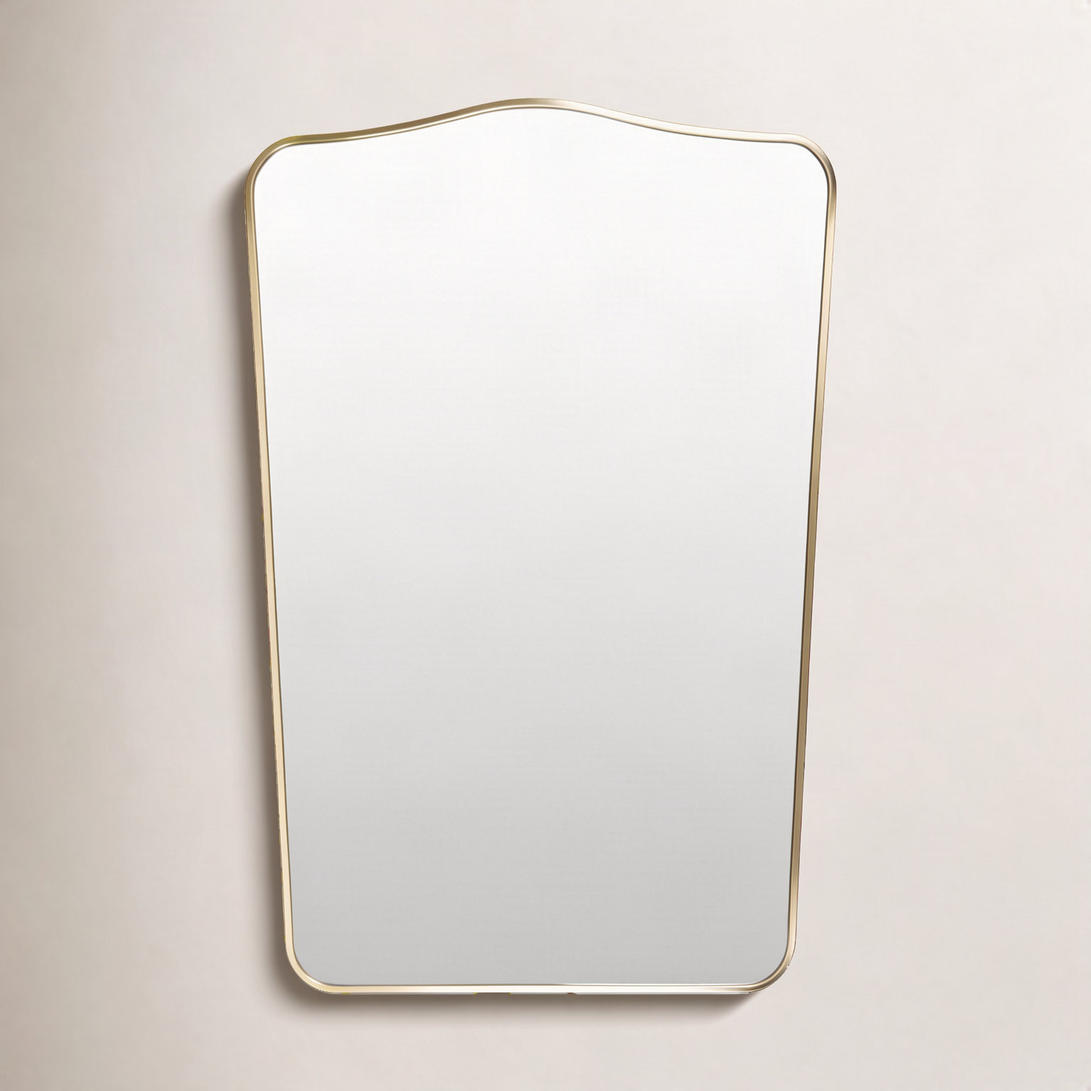 Bellona Aluminium Arch Wall Mirror, Gold
