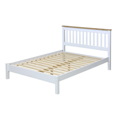 Argon double Bed Frame, White