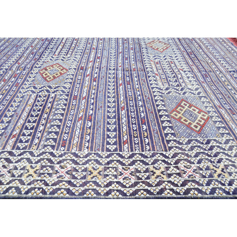 One-of-a-Kind Rectangle 6'4" X 9' Hand Knotted Area Rug