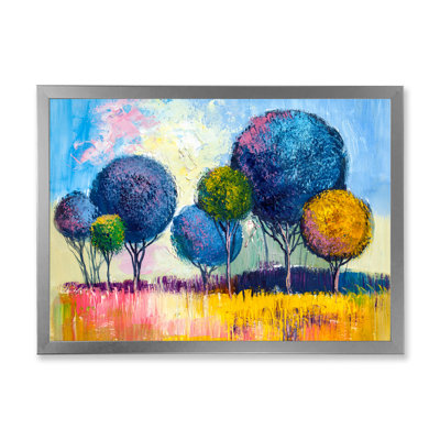 " Autumn Fantasy Trees III " Painting Print