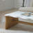 Modern Coffee Table, Organic Shape Accent Table