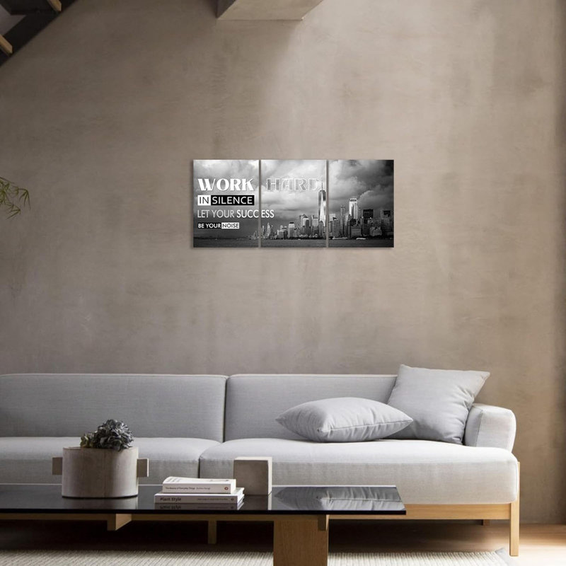 Art mural sur toile de motivation