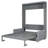 Full Size Murphy Bed Wall Bed With Cushion,Gray(OLD SKU:LP000890AAE)