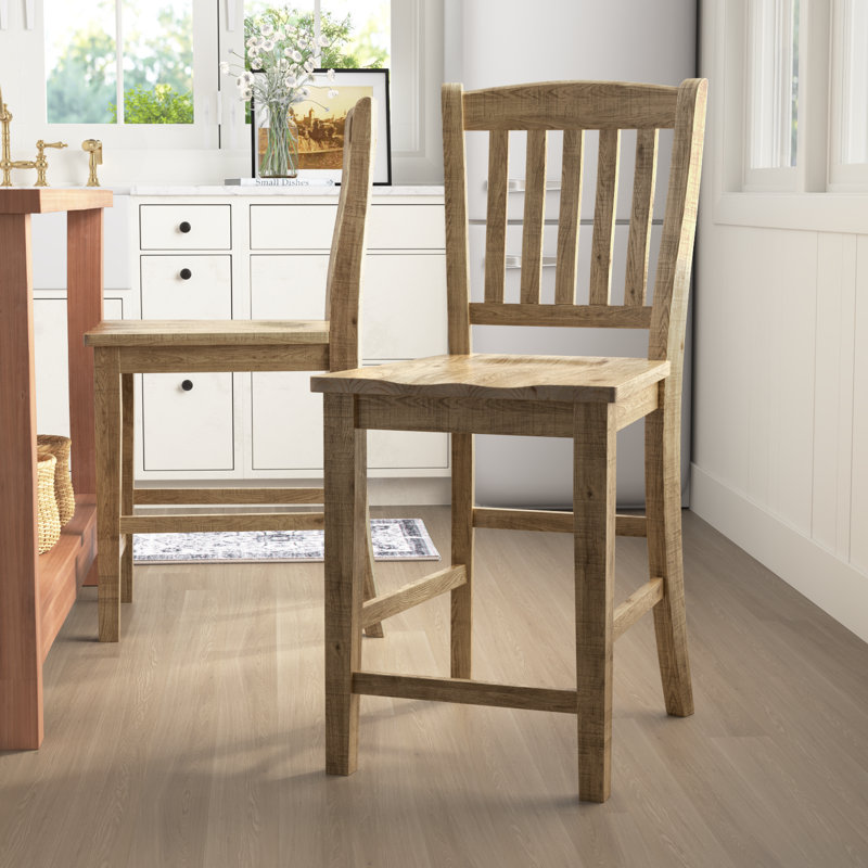 Averie Solid Wood Counter Stool