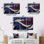 Mauve et bleu, fractale moderne, vagues I-107200182-107200183