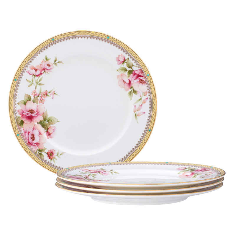 Ensemble de 4 assiettes à salade Noritake Hertford, 8 1/2 po