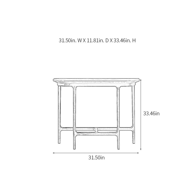 Raegen, H 33,46 po x l 31,5 po x P 11,81 po