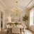39in Gold Farmhouse Chandelier