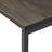 C-Shaped Sofa Side Table – Oak Finish, Black Metal Base, Small Movable Coffee Table For Living Room-1611118036