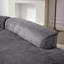 Canapé modulaire incurvé moderne en chenille avec 4 coussins décoratifs Boneless-449364448-449364450