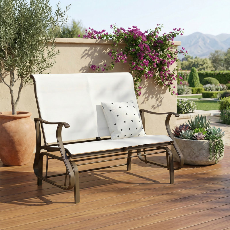 Banc oscillant d'extérieur, fauteuil pour 2 personnes