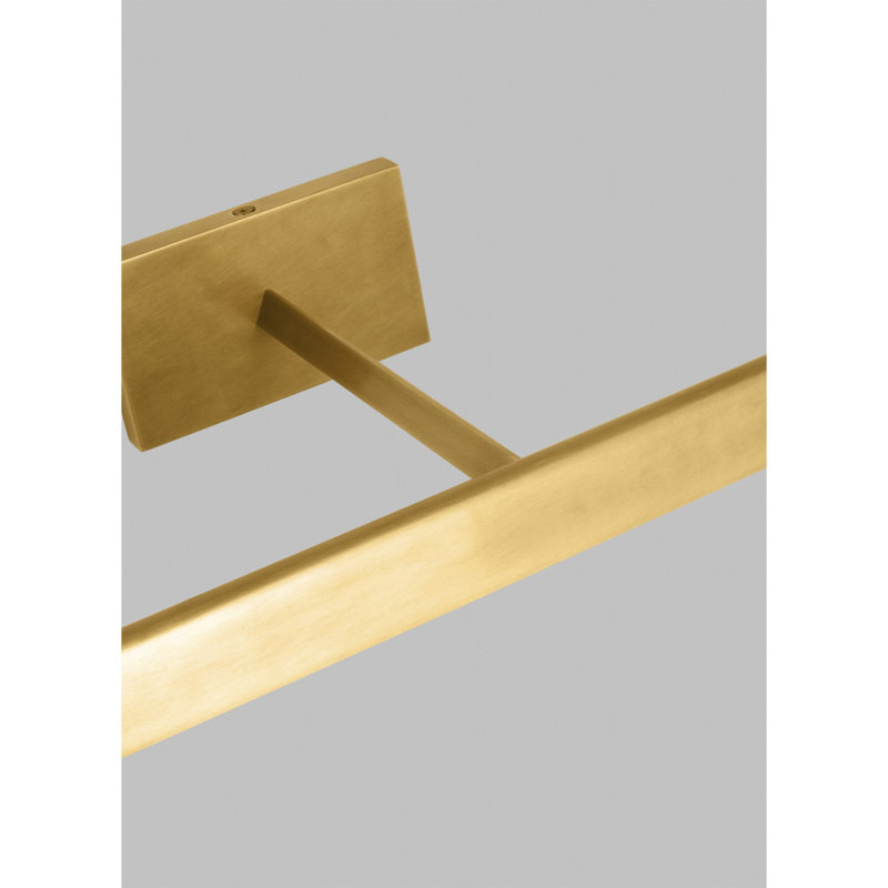 Dessau Dimmable LED Wall Mounted Picture Light, Natural Brass