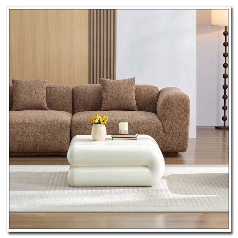 Table basse en fibre de verre FRP, Blanc