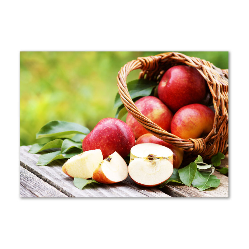 Apples In The Basket - Wrapped Canvas Print