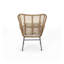 Chaise de patio en osier avec coussins Tapscott (ensemble de 2)-145943666