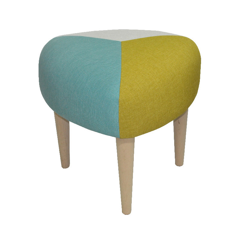 Solid + Manufactured Wood Accent Stool